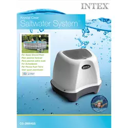 4 Sistema di acqua salata trasparente Intex Krystal con ECO